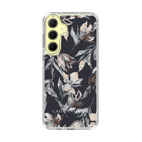 Slim Protection Case［ LAGUNAMOON - NuanceFlower - Navy ］