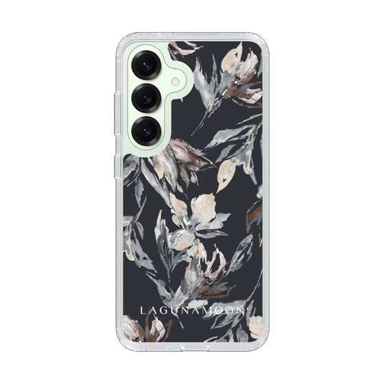 Slim Protection Case［ LAGUNAMOON - NuanceFlower - Navy ］