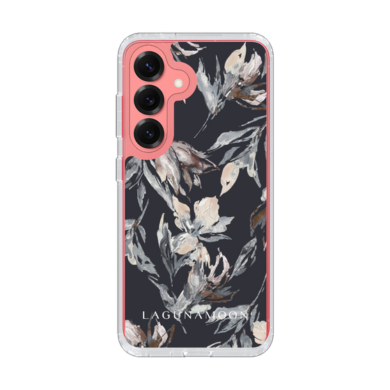 Slim Protection Case［ LAGUNAMOON - NuanceFlower - Navy ］