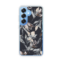 Slim Protection Case［ LAGUNAMOON - NuanceFlower - Navy ］