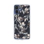 Slim Protection Case［ LAGUNAMOON - NuanceFlower - Navy ］