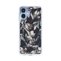Slim Protection Case［ LAGUNAMOON - NuanceFlower - Navy ］