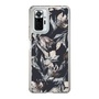 Slim Protection Case［ LAGUNAMOON - NuanceFlower - Navy ］