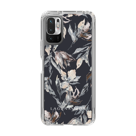 Slim Protection Case［ LAGUNAMOON - NuanceFlower - Navy ］