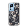 Slim Protection Case［ LAGUNAMOON - NuanceFlower - Navy ］