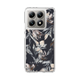 Slim Protection Case［ LAGUNAMOON - NuanceFlower - Navy ］