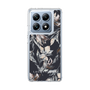 Slim Protection Case［ LAGUNAMOON - NuanceFlower - Navy ］