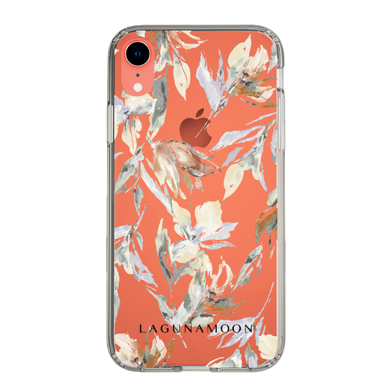 Slim Protection Case［ LAGUNAMOON - NuanceFlower - Clear ］