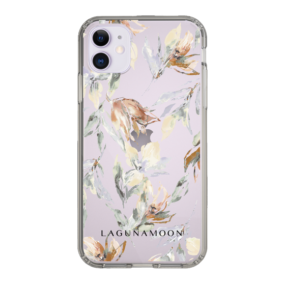 Slim Protection Case［ LAGUNAMOON - NuanceFlower - Clear ］