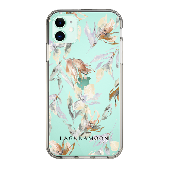Slim Protection Case［ LAGUNAMOON - NuanceFlower - Clear ］