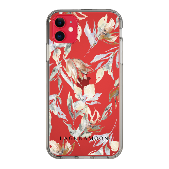 Slim Protection Case［ LAGUNAMOON - NuanceFlower - Clear ］
