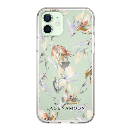 Slim Protection Case［ LAGUNAMOON - NuanceFlower - Clear ］