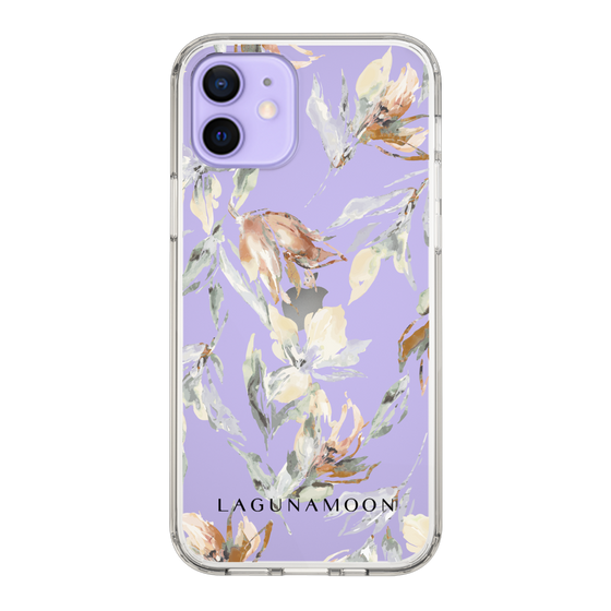 Slim Protection Case［ LAGUNAMOON - NuanceFlower - Clear ］