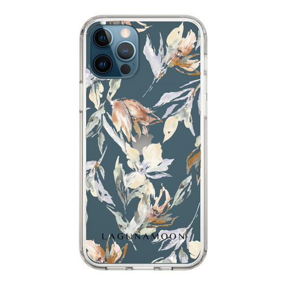 Slim Protection Case［ LAGUNAMOON - NuanceFlower - Clear ］