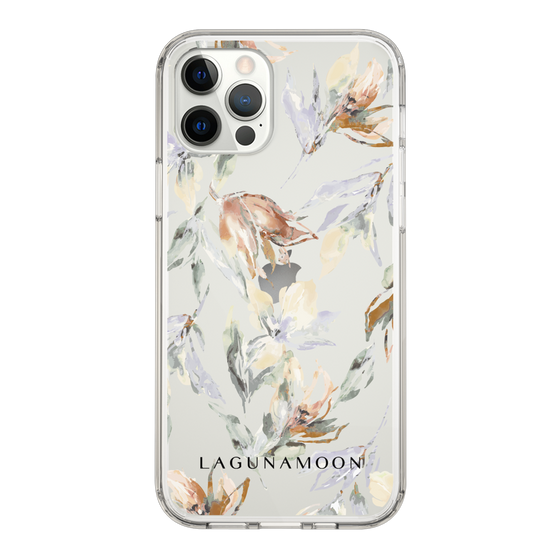 Slim Protection Case［ LAGUNAMOON - NuanceFlower - Clear ］