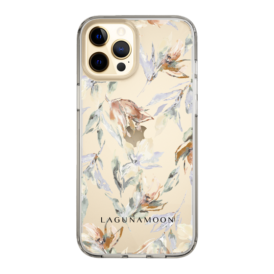 Slim Protection Case［ LAGUNAMOON - NuanceFlower - Clear ］