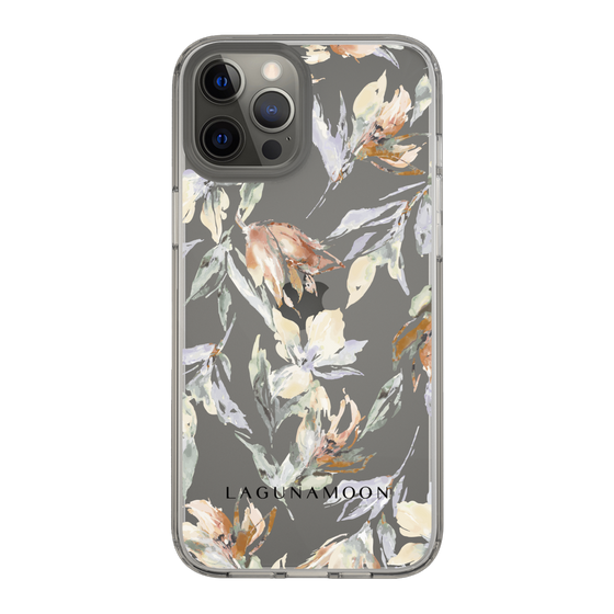 Slim Protection Case［ LAGUNAMOON - NuanceFlower - Clear ］