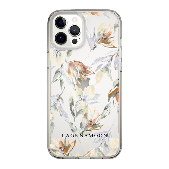 Slim Protection Case［ LAGUNAMOON - NuanceFlower - Clear ］