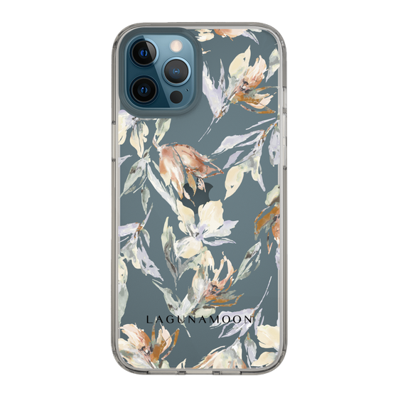 Slim Protection Case［ LAGUNAMOON - NuanceFlower - Clear ］