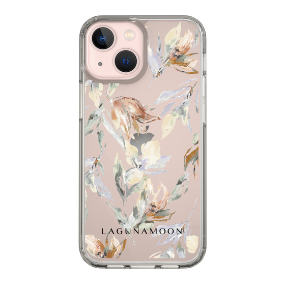 Slim Protection Case［ LAGUNAMOON - NuanceFlower - Clear ］