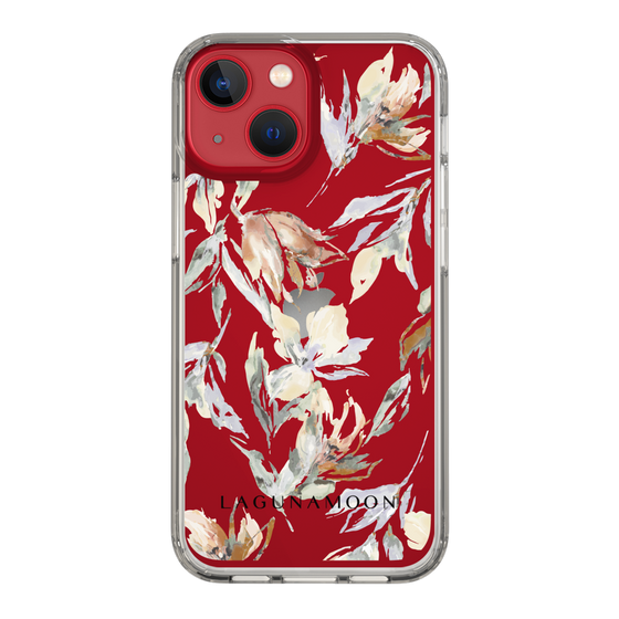 Slim Protection Case［ LAGUNAMOON - NuanceFlower - Clear ］