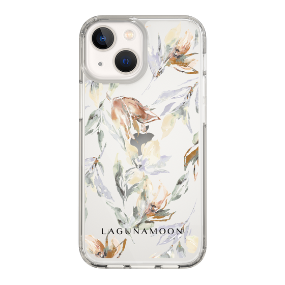 Slim Protection Case［ LAGUNAMOON - NuanceFlower - Clear ］