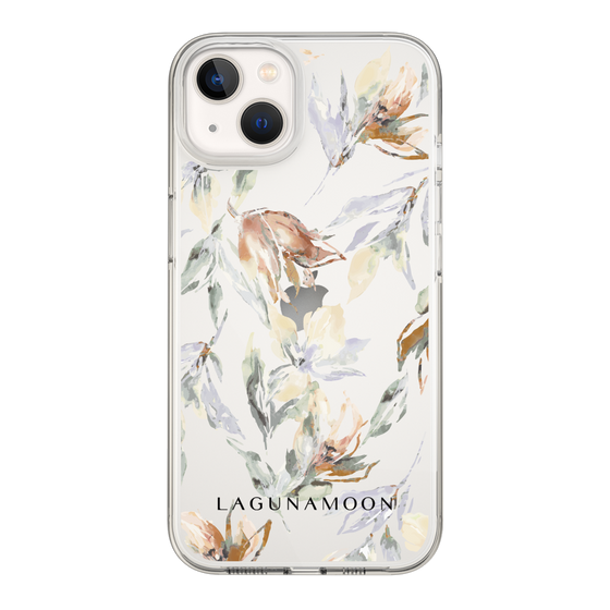 Slim Protection Case［ LAGUNAMOON - NuanceFlower - Clear ］