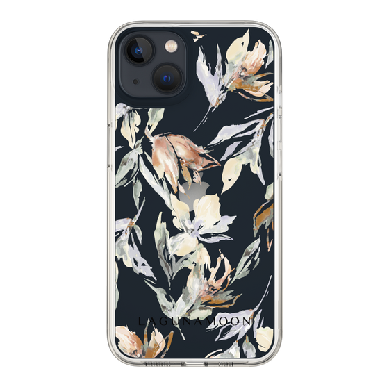 Slim Protection Case［ LAGUNAMOON - NuanceFlower - Clear ］