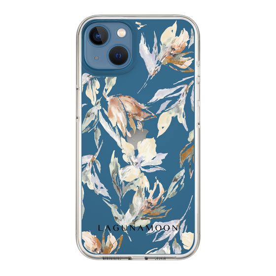 Slim Protection Case［ LAGUNAMOON - NuanceFlower - Clear ］