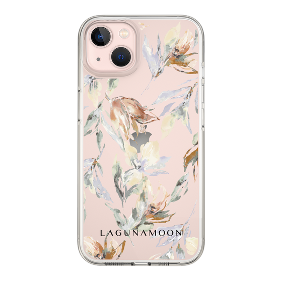 Slim Protection Case［ LAGUNAMOON - NuanceFlower - Clear ］