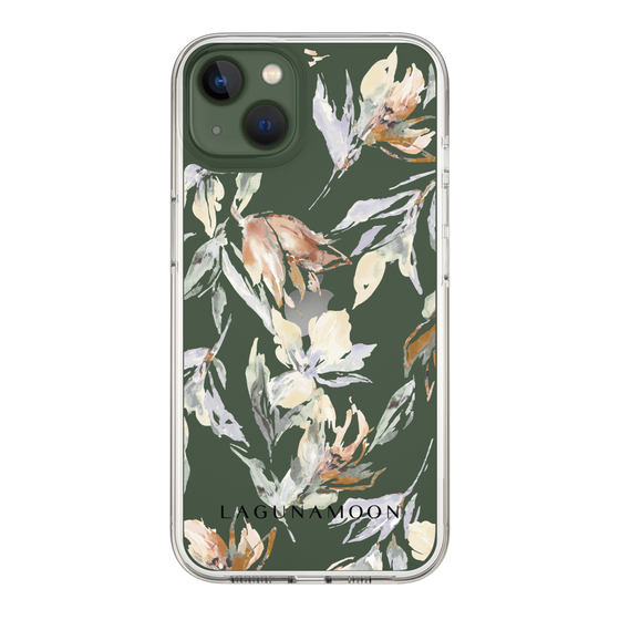 Slim Protection Case［ LAGUNAMOON - NuanceFlower - Clear ］