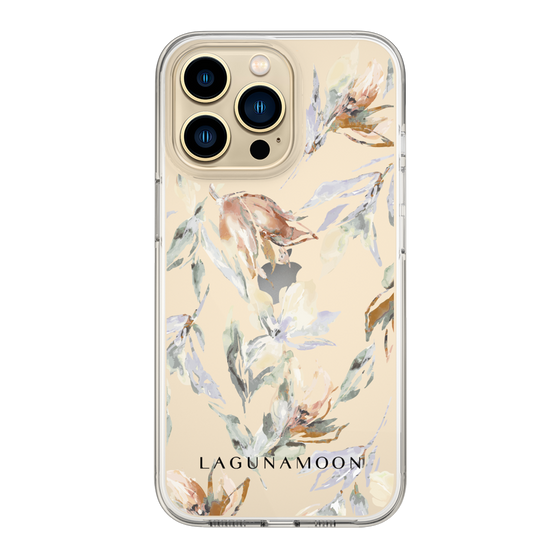 Slim Protection Case［ LAGUNAMOON - NuanceFlower - Clear ］