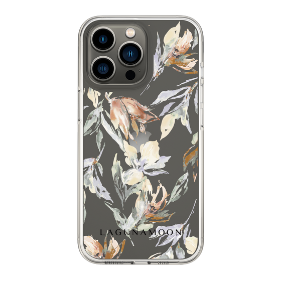 Slim Protection Case［ LAGUNAMOON - NuanceFlower - Clear ］