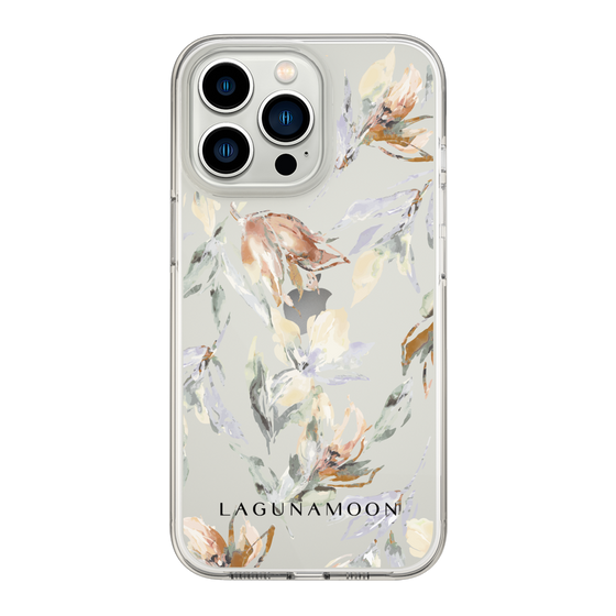 Slim Protection Case［ LAGUNAMOON - NuanceFlower - Clear ］