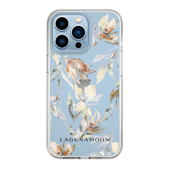 Slim Protection Case［ LAGUNAMOON - NuanceFlower - Clear ］