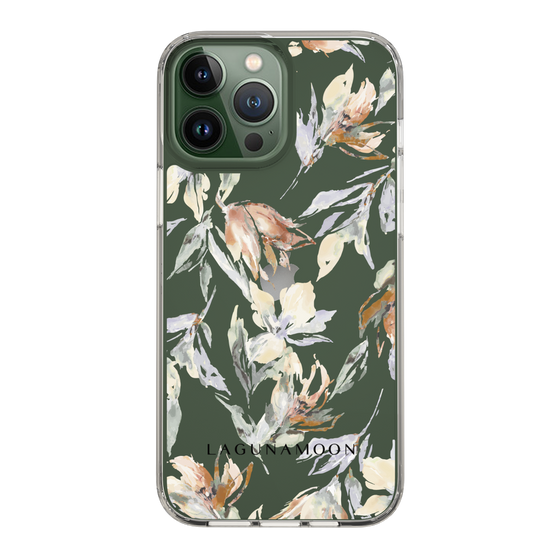 Slim Protection Case［ LAGUNAMOON - NuanceFlower - Clear ］
