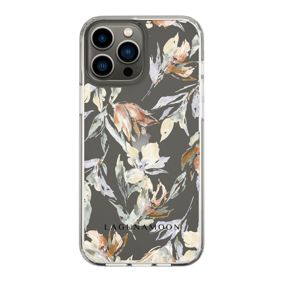 Slim Protection Case［ LAGUNAMOON - NuanceFlower - Clear ］