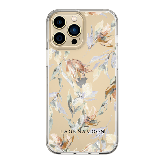 Slim Protection Case［ LAGUNAMOON - NuanceFlower - Clear ］