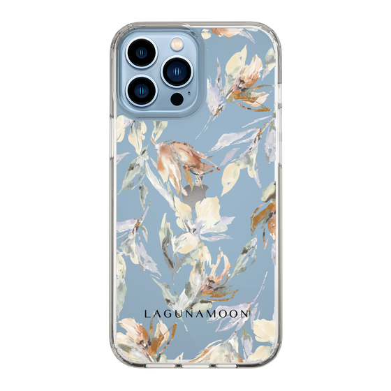 Slim Protection Case［ LAGUNAMOON - NuanceFlower - Clear ］