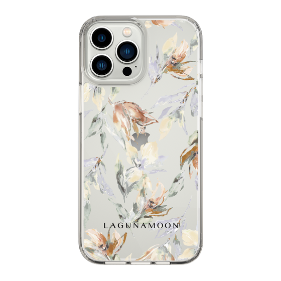 Slim Protection Case［ LAGUNAMOON - NuanceFlower - Clear ］
