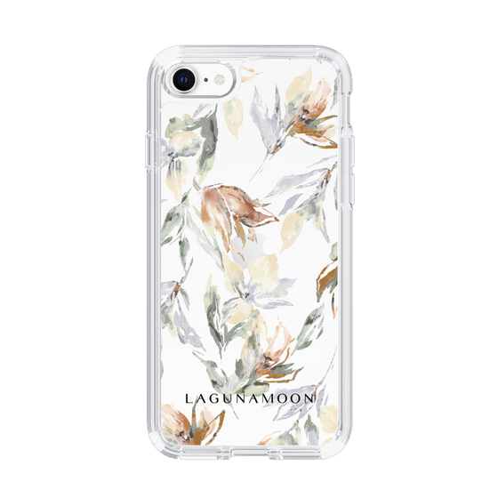 Slim Protection Case［ LAGUNAMOON - NuanceFlower - Clear ］