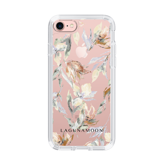 Slim Protection Case［ LAGUNAMOON - NuanceFlower - Clear ］