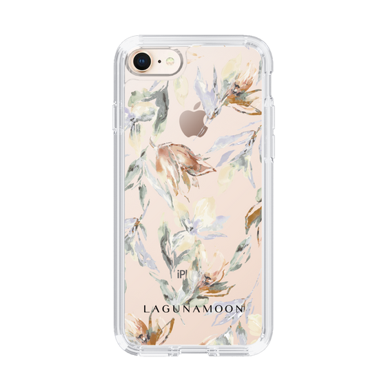 Slim Protection Case［ LAGUNAMOON - NuanceFlower - Clear ］