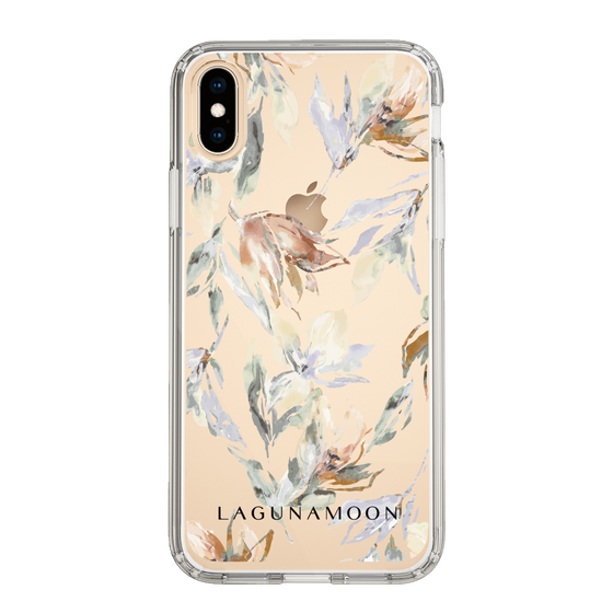 Slim Protection Case［ LAGUNAMOON - NuanceFlower - Clear ］