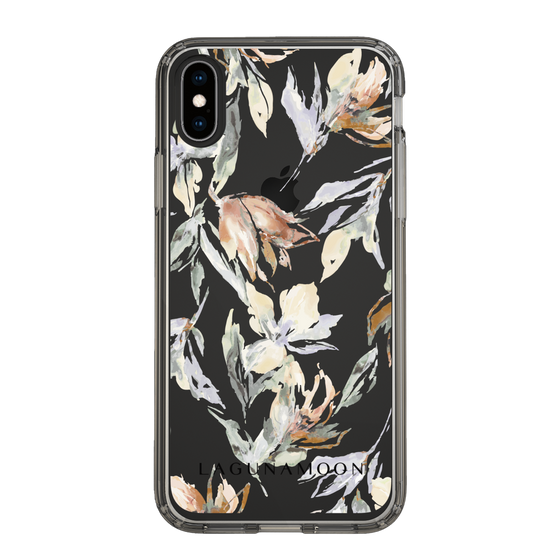 Slim Protection Case［ LAGUNAMOON - NuanceFlower - Clear ］