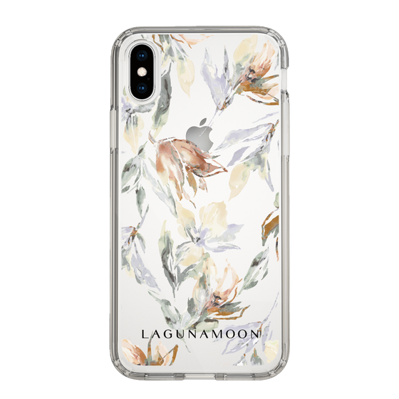 Slim Protection Case［ LAGUNAMOON - NuanceFlower - Clear ］