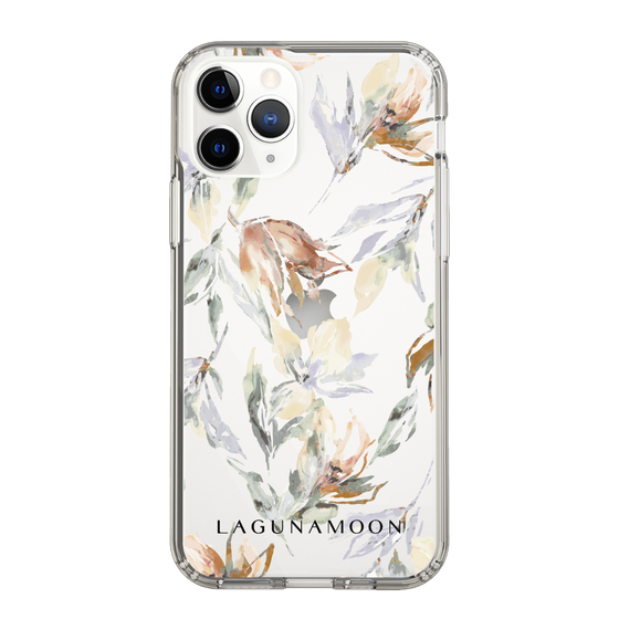 Slim Protection Case［ LAGUNAMOON - NuanceFlower - Clear ］