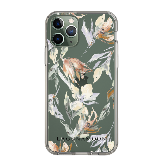 Slim Protection Case［ LAGUNAMOON - NuanceFlower - Clear ］