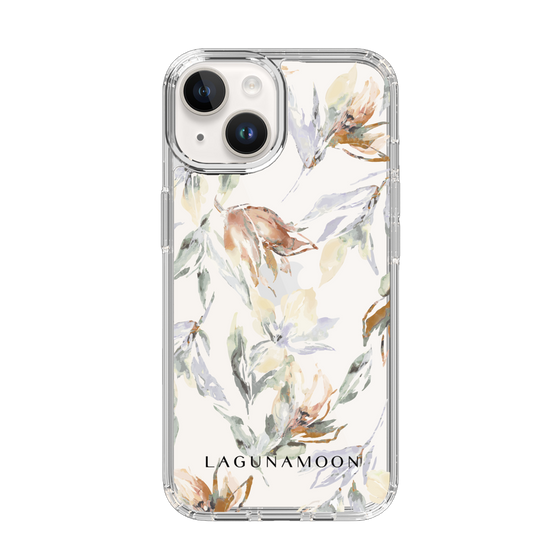 Slim Protection Case［ LAGUNAMOON - NuanceFlower - Clear ］