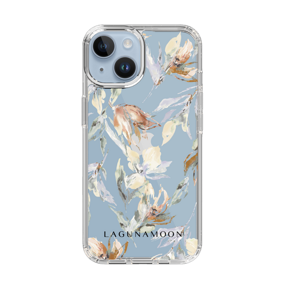 Slim Protection Case［ LAGUNAMOON - NuanceFlower - Clear ］